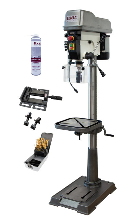 ELMAG Säulenbohrmaschine KBM 25 S VARIO SET-Aktion 16037