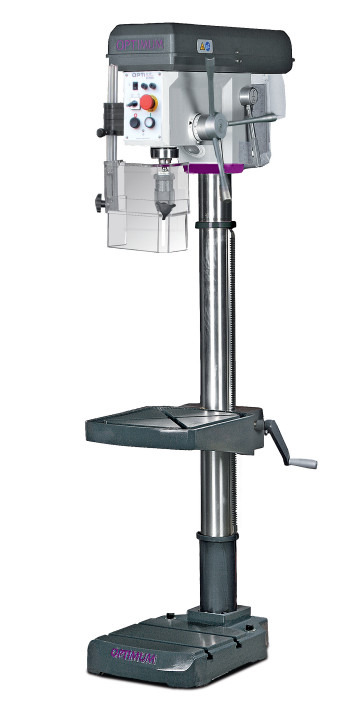 Optimum OPTIdrill Tischbohrmaschine  B 28 H Set (400 V) Säulenbohrmaschine mit Keilriemenantrieb 3020283SET