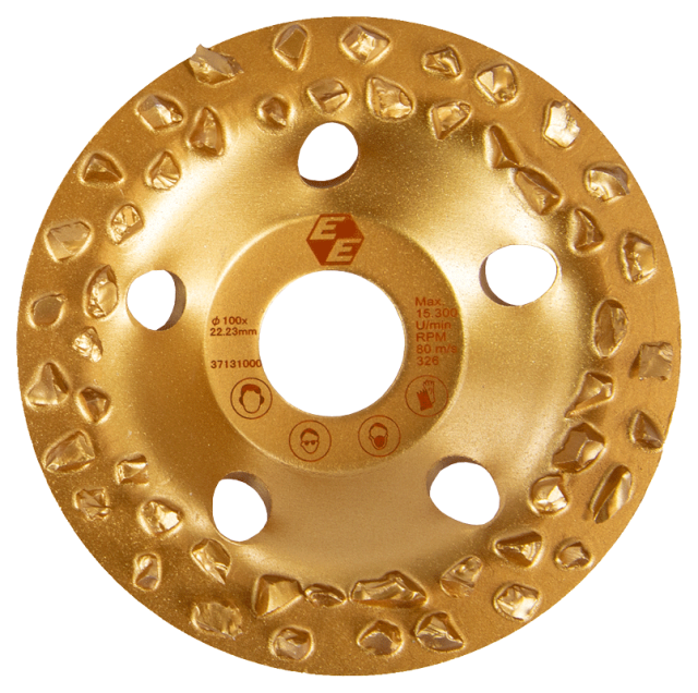 Eibenstock Hartmetall-Frässcheibe grob (gold)