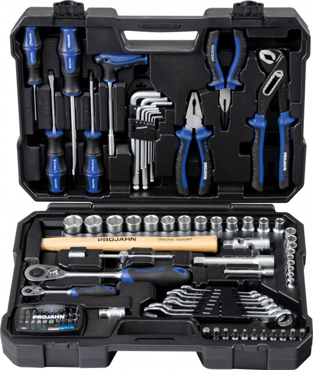 PROJAHN Universal-Werkzeugkoffer proficraft Nr.8666 98-tlg. 1/4"“+1/2"