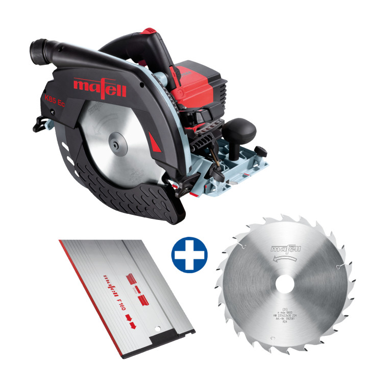 Mafell Handkreissäge K85Ec im L-Max + Führungsschiene F 160 + Sägeblatt-HM