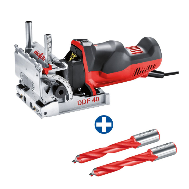 MAFELL DDF40 DuoDübler MaxiMax im T-MAX + Dübelbohrer 5 mm