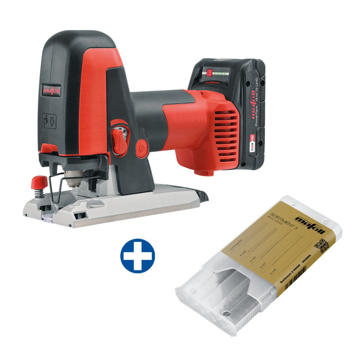 MAFELL Akku Performance Stichsäge PS 2-18 im MAX3 + Sortiment 3 Wood