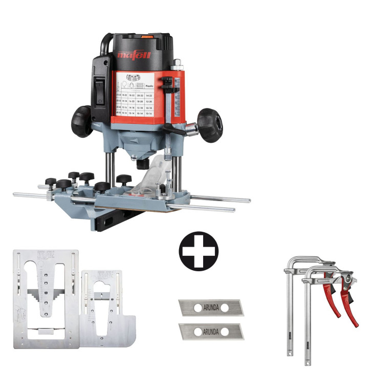 MAFELL Oberfräse LO65Ec MaxiMAX im T-MAX + Zubehör-Paket