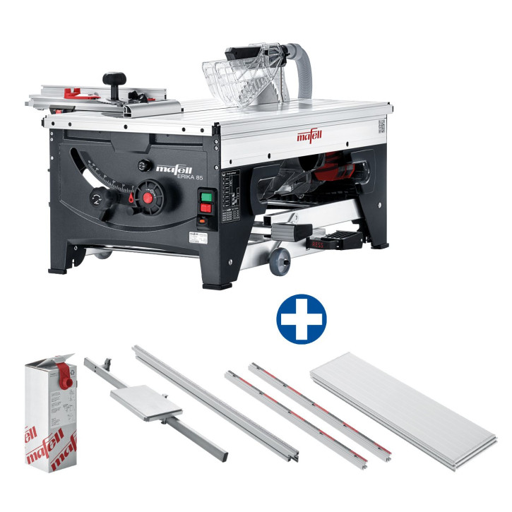 MAFELL ERIKA 85 Unterflur-Zugsäge Schnitthöhe 1-85mm + Zubehör-Paket 