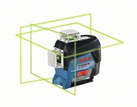 BOSCH Linienlaser GLL3-80CG grün mit 1 x 12V/2,0Ah Li-Ion Akku