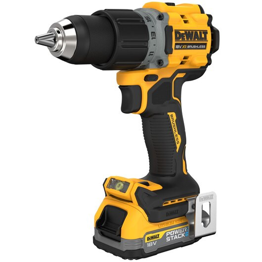 DEWALT Akku-Bohrschrauber DCD800E2T 18V mit 2 x Powerstack Akku 18V/1,7Ah