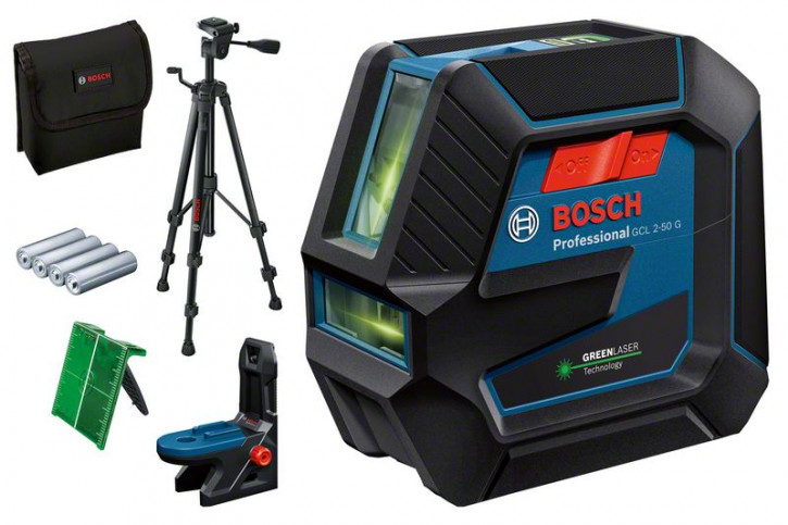 BOSCH Kombilaser GCL2-50 G mit BT150 Baustativ