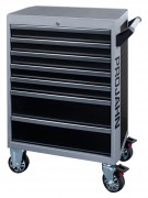 PROJAHN Werkstattwagen "GALAXY" Schwarz/Silber mit 7 Schubfächern