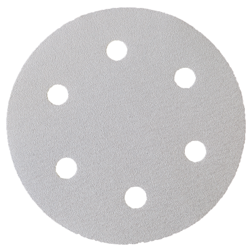 Klett-Schleifpapier Ø225mm P180 mit 6-fach-Lochung, VPE = 25 Stk.