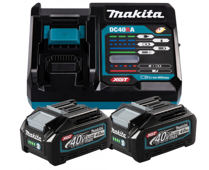 MAKITA Power Source-Kit XGT 40V/4,0Ah Li-Ion (2 Akkus + Ladegerät DC40RA)