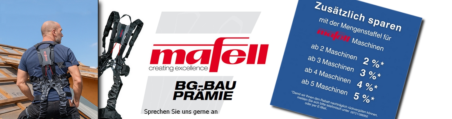 Mafell BG-Bau Förderung
