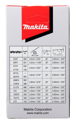 MAKITA Sägekette 90PX 30cm • 46TG • 1,1mm • 3/8" 191H018