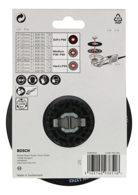 BOSCH X-LOCK Stützteller Ø125mm, medium