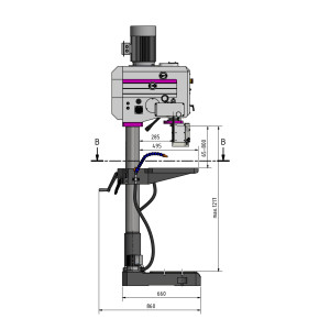 OPTIMUM Getriebebohrmaschine  OPTIdrill DH35V 3034253