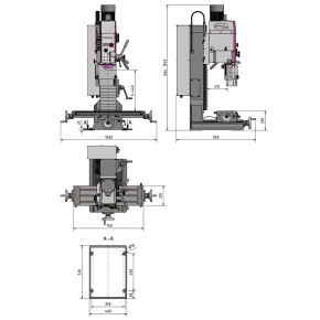 OPTIMUM Bohr-Fräsmaschine  OPTImill MH 35G 3338166