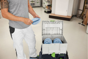 FESTOOL Schleifmittel-Systainer³ Granat SYS-STF D150 GR-Set 578192