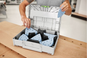 FESTOOL Schleifmittel-Systainer³ Granat SYS-STF DELTA GR-Set 578195
