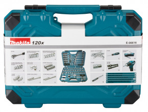 Makita Werkzeug-Set E-06616, 120-teilig