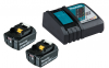MAKITA Power Source-Kit 18V/4,0Ah (2 Akkus + Ladegerät DC18RC)